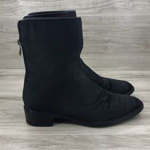 Salvatore Ferragamo black fabric boots size 9B